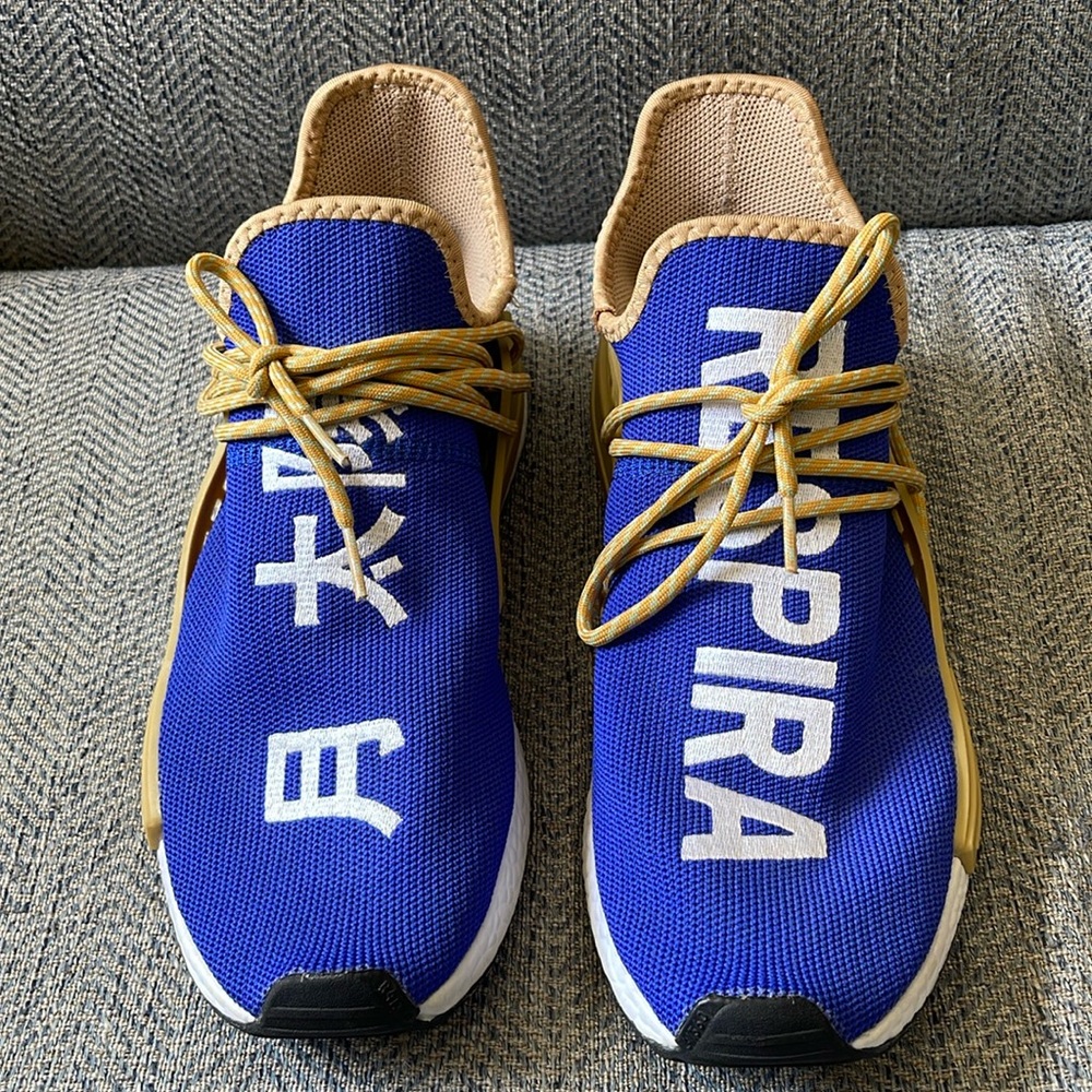 Adidas Pharrell Williams Blue Human Race 
“RESPIRA” Size: 10